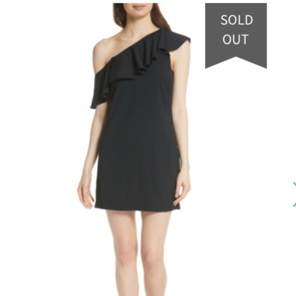 Joie Bronwen ruffled one shoulder dress